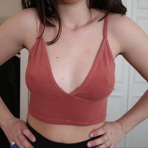 Burnt orange urban ourfitters cropped tank